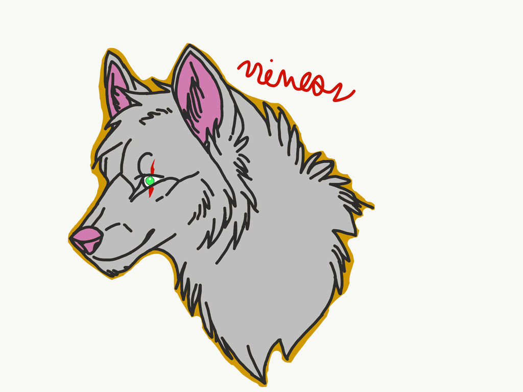 1024x768 Spirit Wolf Head