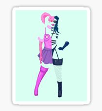 210x230 Split Personality Drawing Stickers Redbubble
