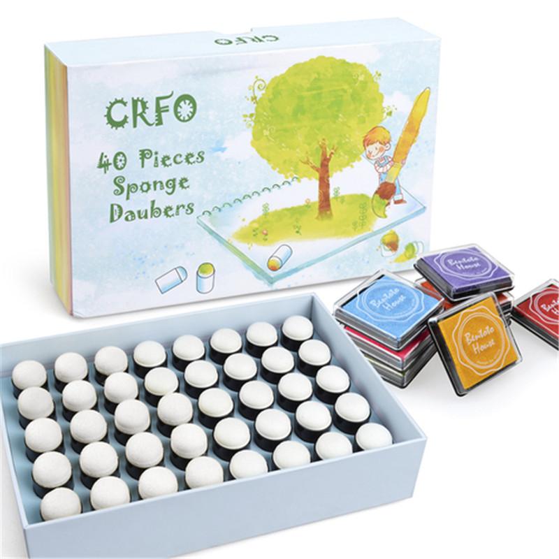 800x800 Elera Sponge Finger Daubers Foam With Box Finger Painting Craft