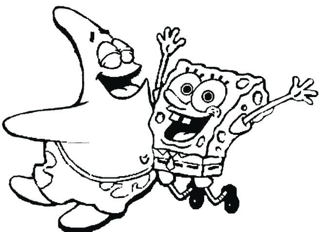 658x478 Spongebob And Patrick Printable Coloring Pages Print Baby Being