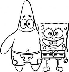How To Draw Spongebob Squarepants And Patrick Drawing For Kids