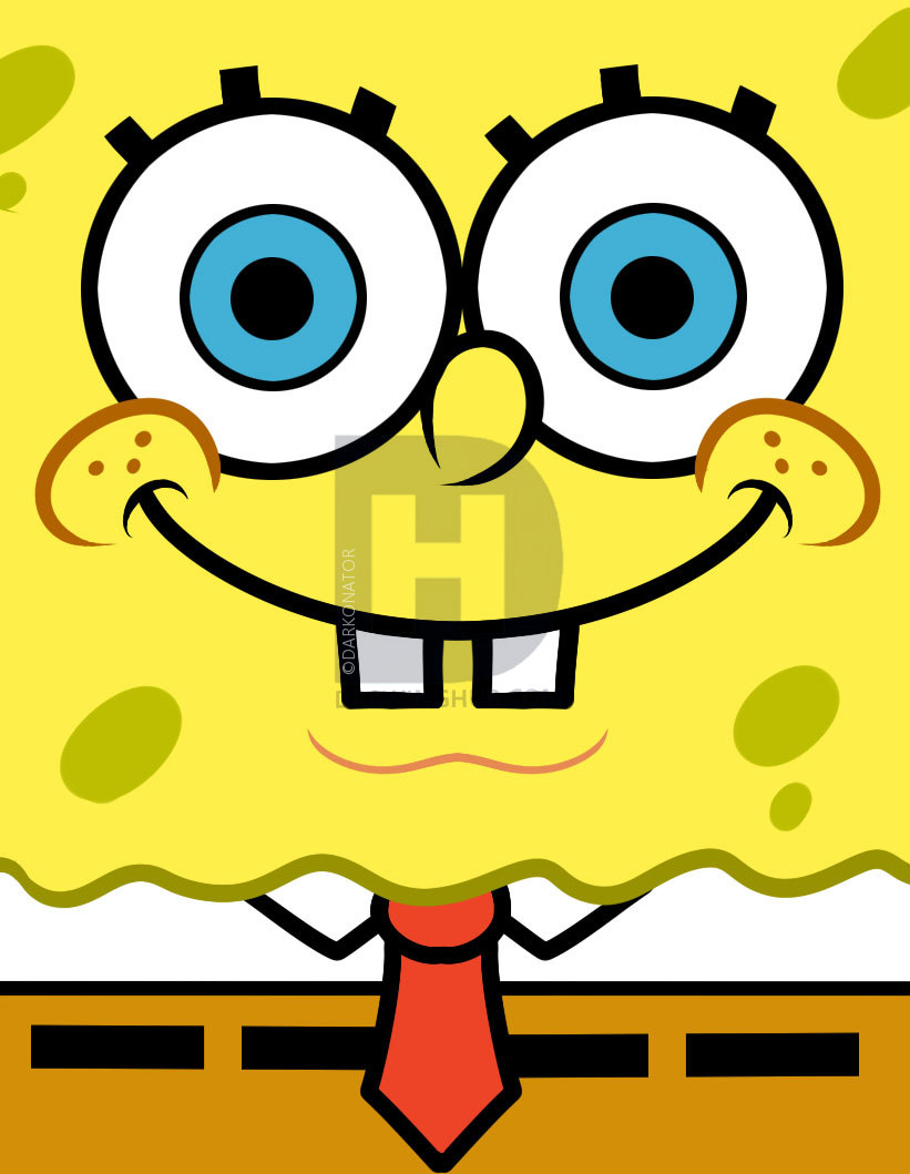 821x1059 How To Draw Spongebob Easy, Step