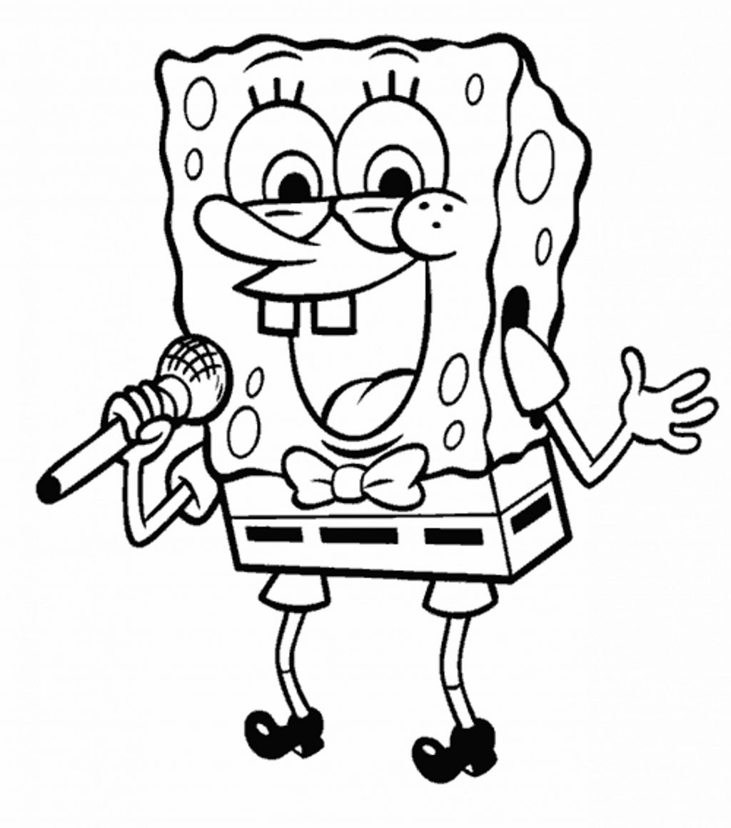 1024x1159 New Spongebob Coloring Books Pages Book Ofspongebob Freecoloring