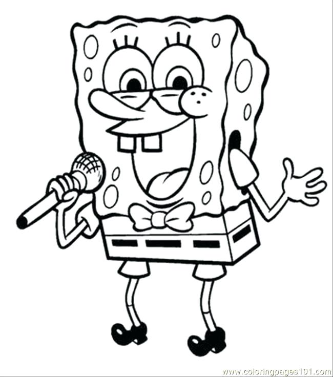 650x736 Spongebob Coloring Gangster Pages Book Gangsta Sheet Pdf