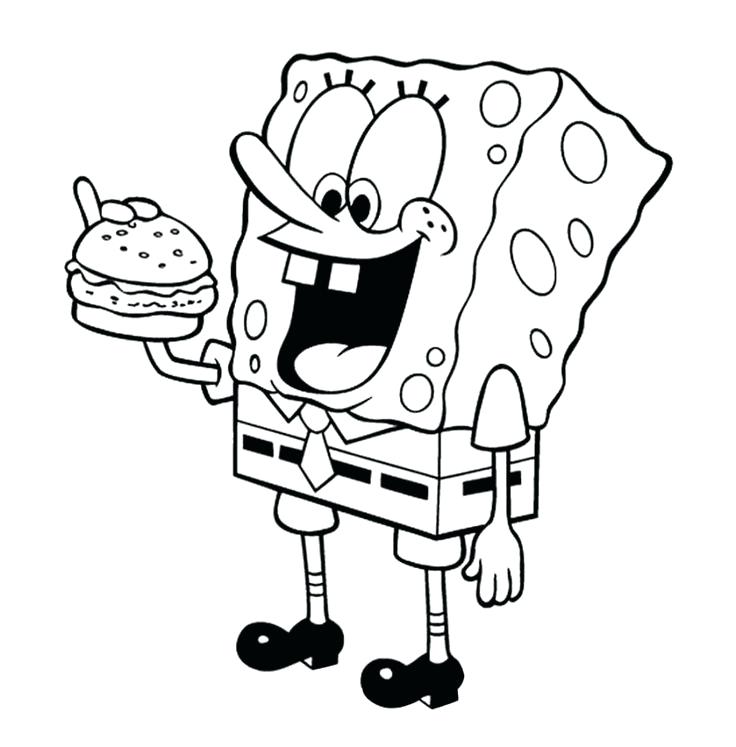 736x747 Spongebob Squarepants Coloring Pages Superb Download