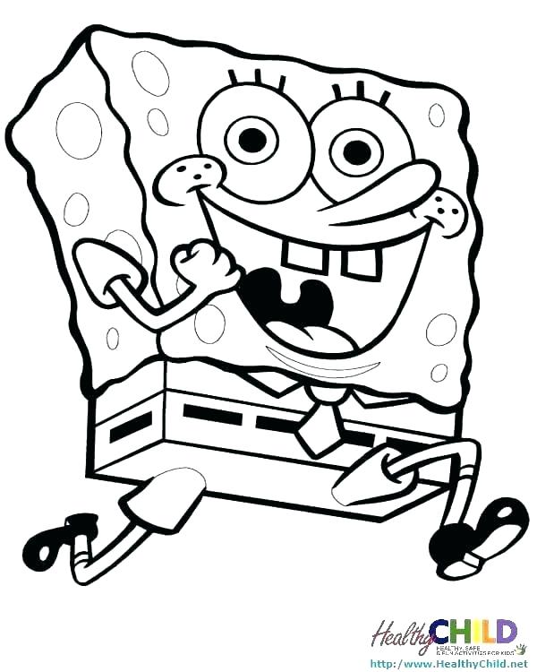 600x750 Coloring Spongebob