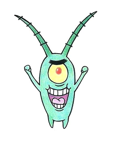 432x550 Draw Plankton How To Draw Plankton From Spongebob Step