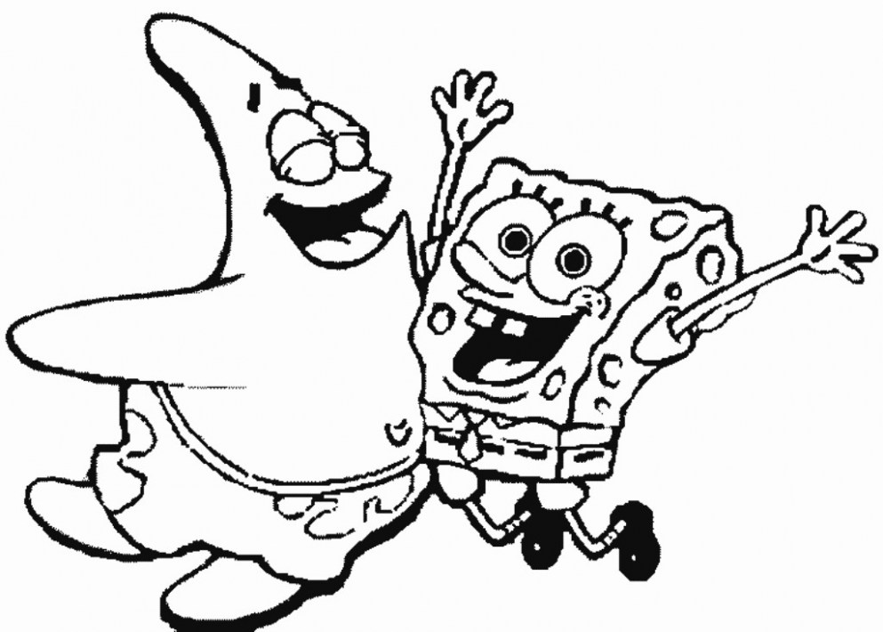 993x710 Spongebob Coloring Pages Games New Coloring Book Drawing Art