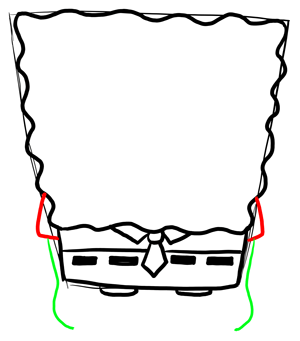 300x341 Draw Spongebob Squarepants With Easy Step