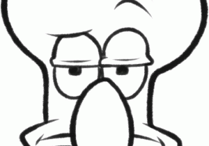 300x210 Easy Drawings Spongebob Spongebob Character Drawings With Coor