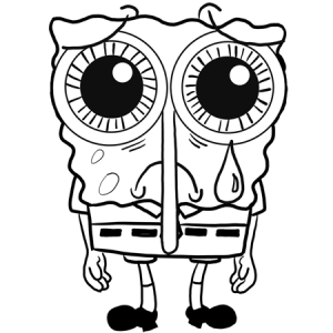 300x300 How To Draw Depressed And Crying Spongebob Squarepants Drawing