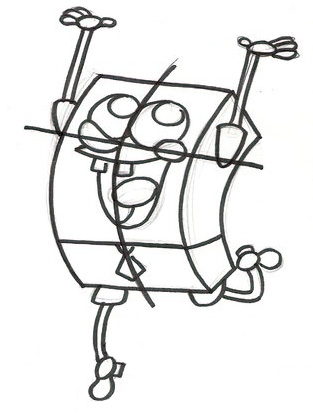 313x416 How To Draw Spongebob Step