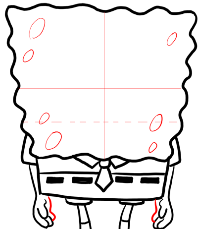 400x462 How To Draw Spongebob Squarepants Easy Step