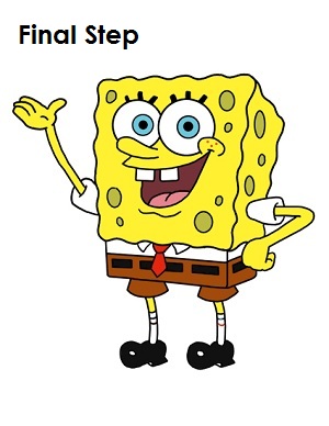 300x388 How To Draw Spongebob Squarepants