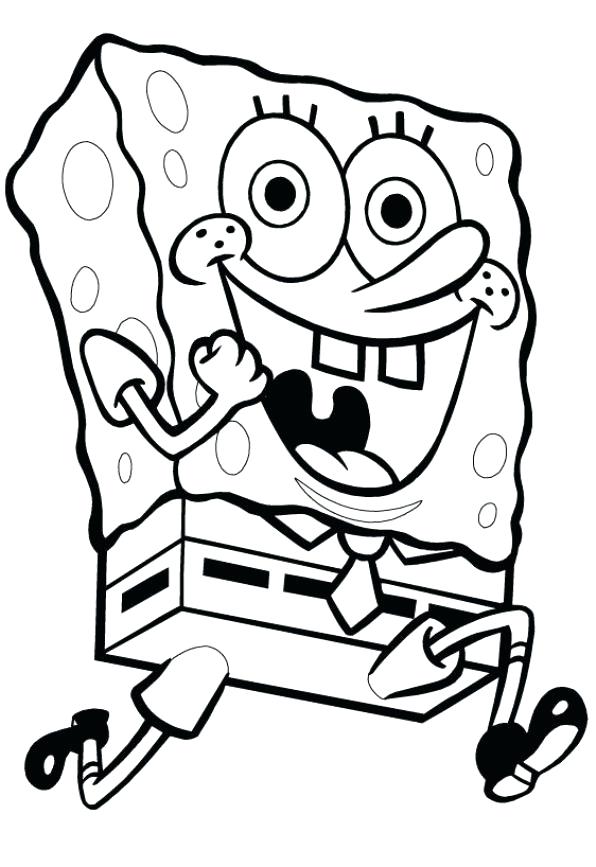 596x867 Spongebob Squarepants Color Pages Coloring Pages Characters