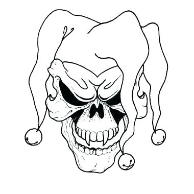 380x380 How To Draw A Scary Clown Step