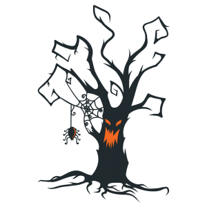 300x300 Creepy Tree Color Draw Xfer Paint In Spooky Trees