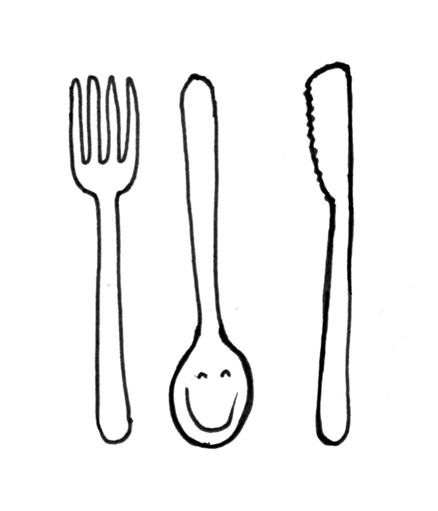 878x1023 A Knife, Fork And Spoon