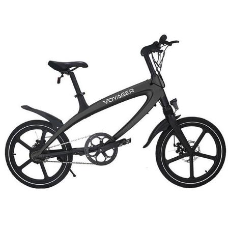 450x450 Voyager Flybrid Sport Pedal Assist Electric Bike, Black Bike Blk