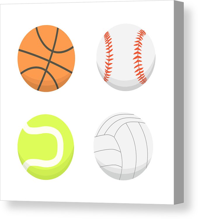678x750 Vector Cartoon Colorful Ball Set Sport Balls Icons Isolated