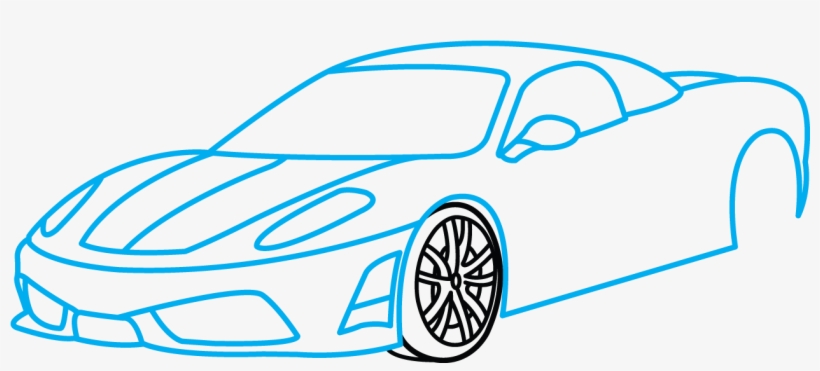 820x371 How To Draw Ferrari