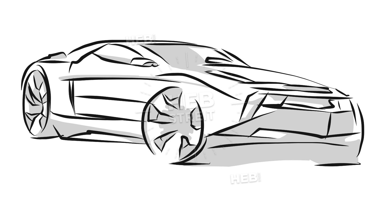 1280x720 Sports Car Line Art Sketch Hebstreits Sketches