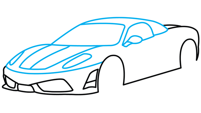 680x383 Collection Of Free Camaro Drawing Easy Download On Ui Ex
