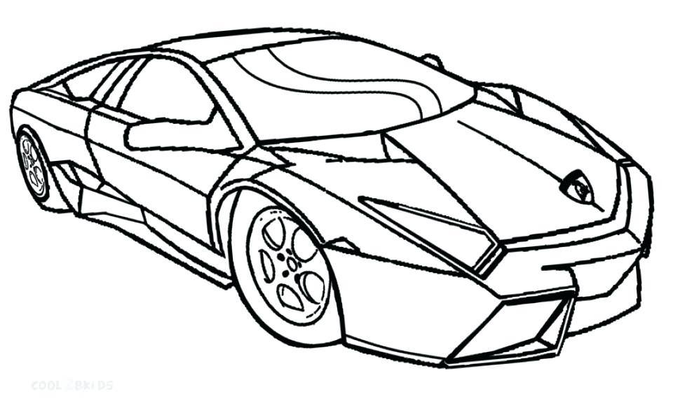 960x583 Easy Lamborghini Coloring Pages