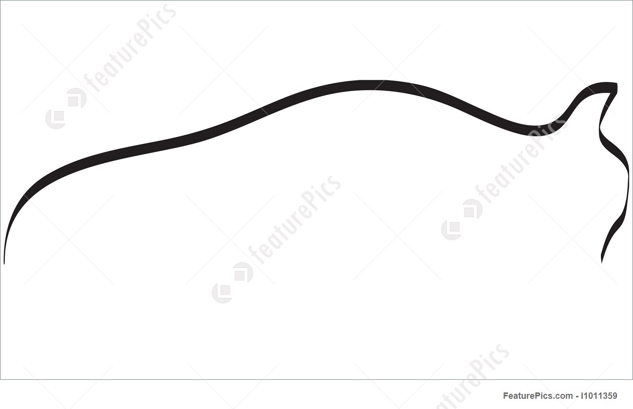 1300x840 Illustration Of Sports Car Outline Logo