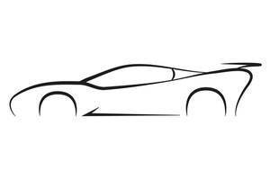 300x200 Outline Sport Car Symbol Silhouette Business Company Vector Logo
