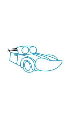 215x382 How To Draw Sports Car For Kids, Cartoons, Easy Step