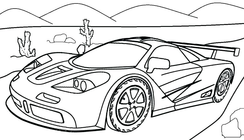 850x490 Super Car Coloring Pages Sport Car Coloring Pages Printable