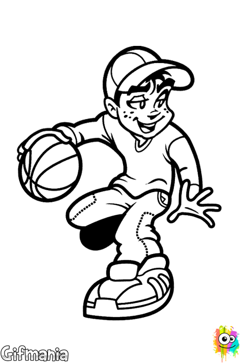 480x720 Boy Playing Basketball