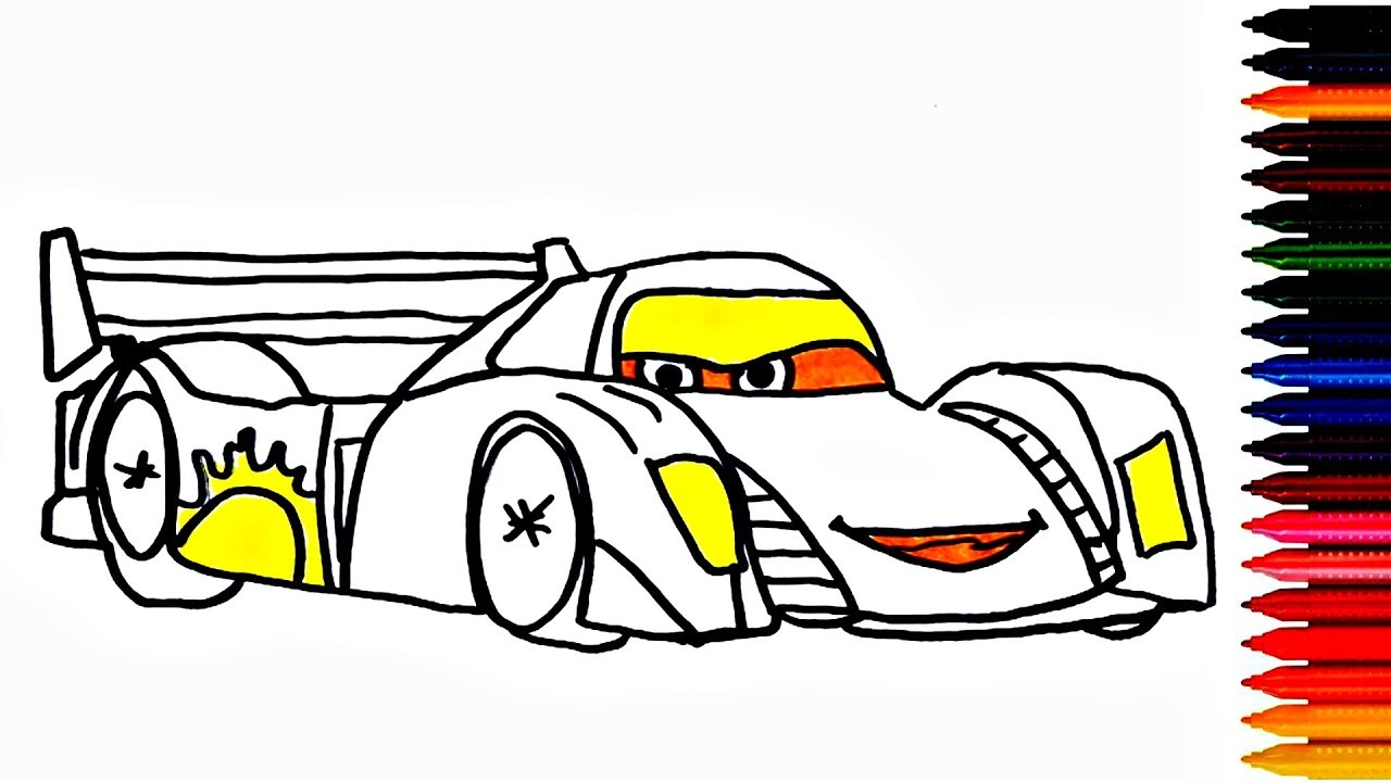 1280x720 Drawing Sport Car