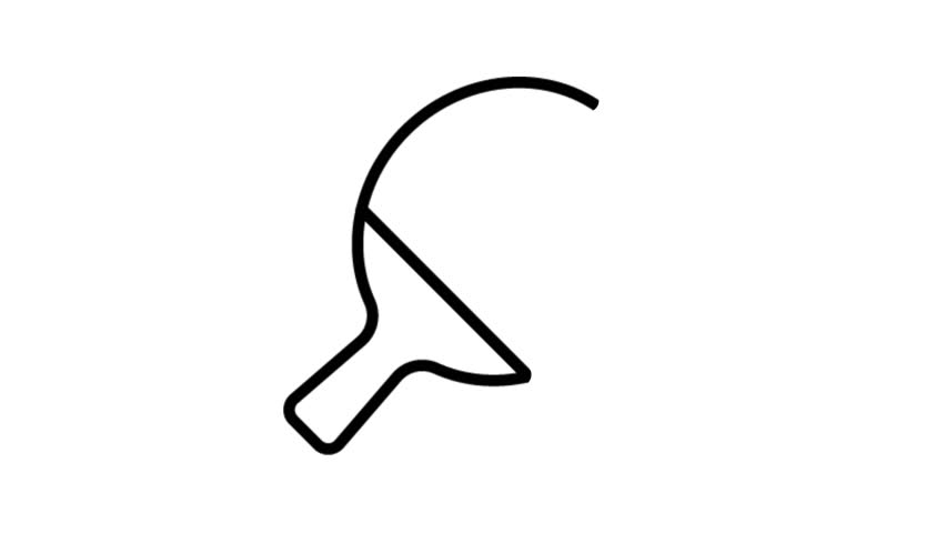 852x480 Table Tennis Sports Animation Flat Stock Footage Video