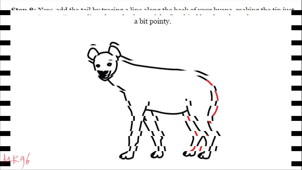 1280x720 How To Draw A Spotted Hyena