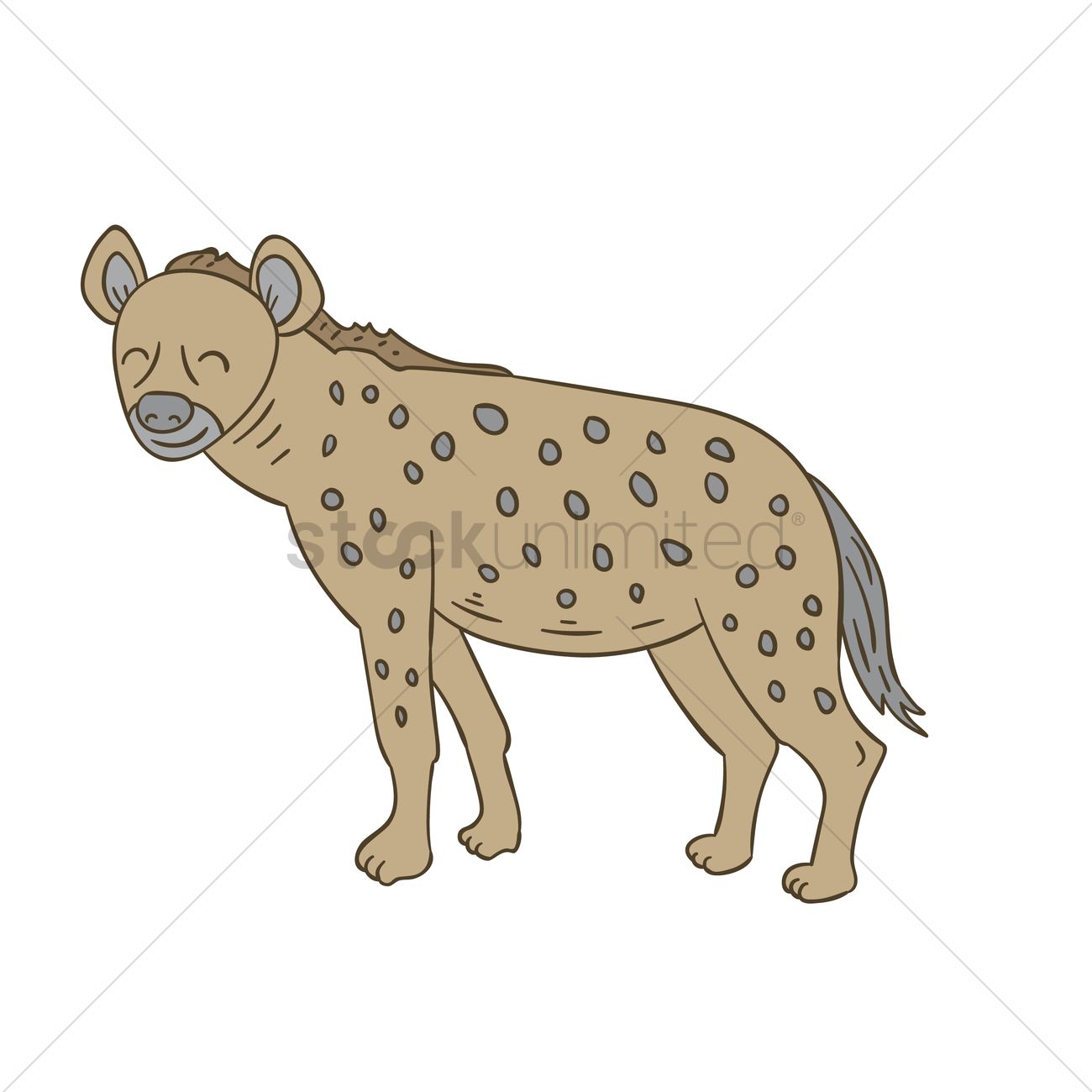 1300x1300 Hyena Vector Image