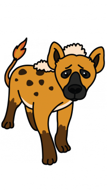 215x382 Collection Of Free Hyaena Clipart Drawn Download On Ui Ex