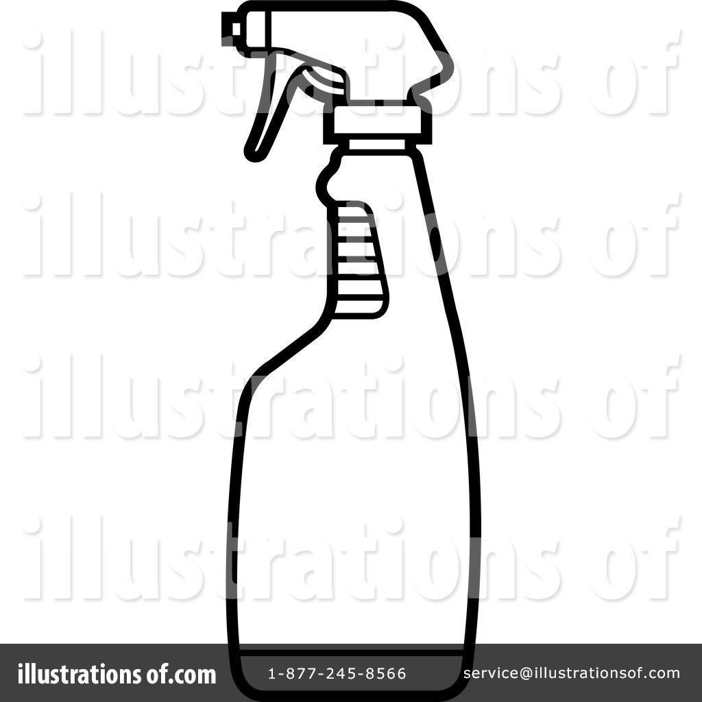 1024x1024 Spray Bottle Coloring Pages