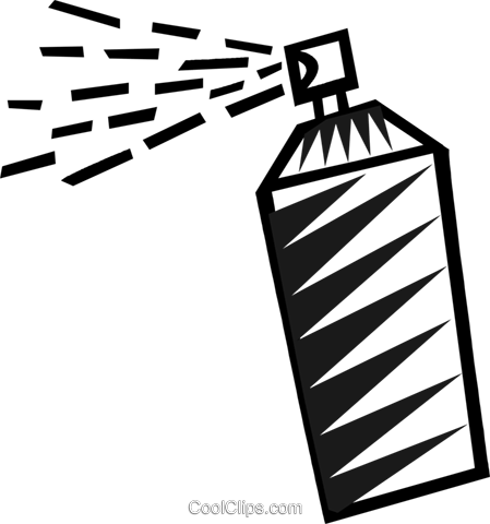 449x480 Bottle Of Hair Spray Royalty Free Vector Clip Art Illustration