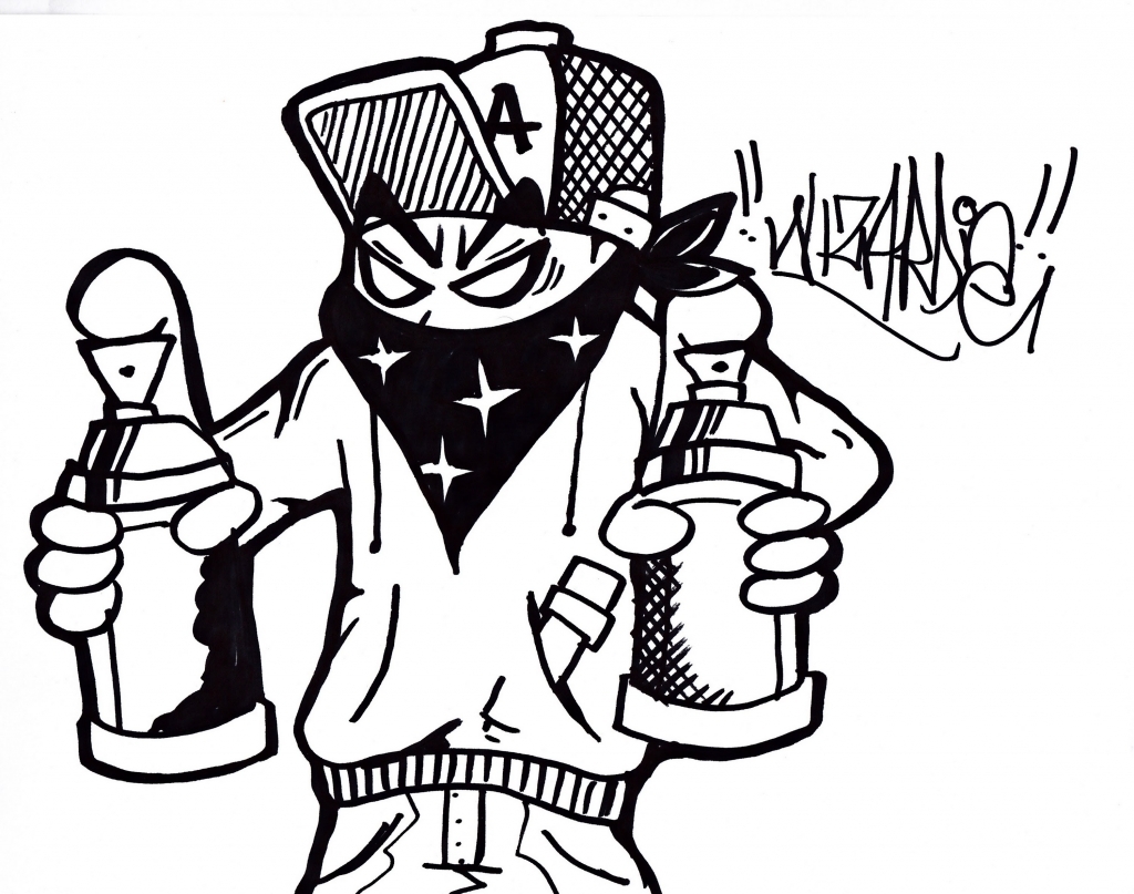 1024x807 Graffiti Characters Spray Can