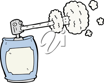 350x279 royalty free clipart image of an aerosol spray can