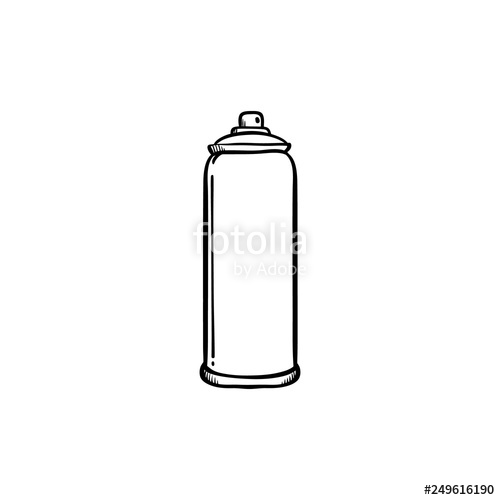 500x500 Spray Paint In Metal Container For Drawing Street Wall Graffiti