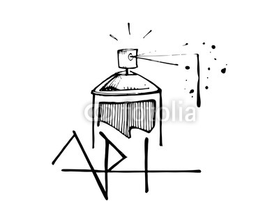 400x320 Spray Paint Can And The Word Art Wall Mural Lose Weight