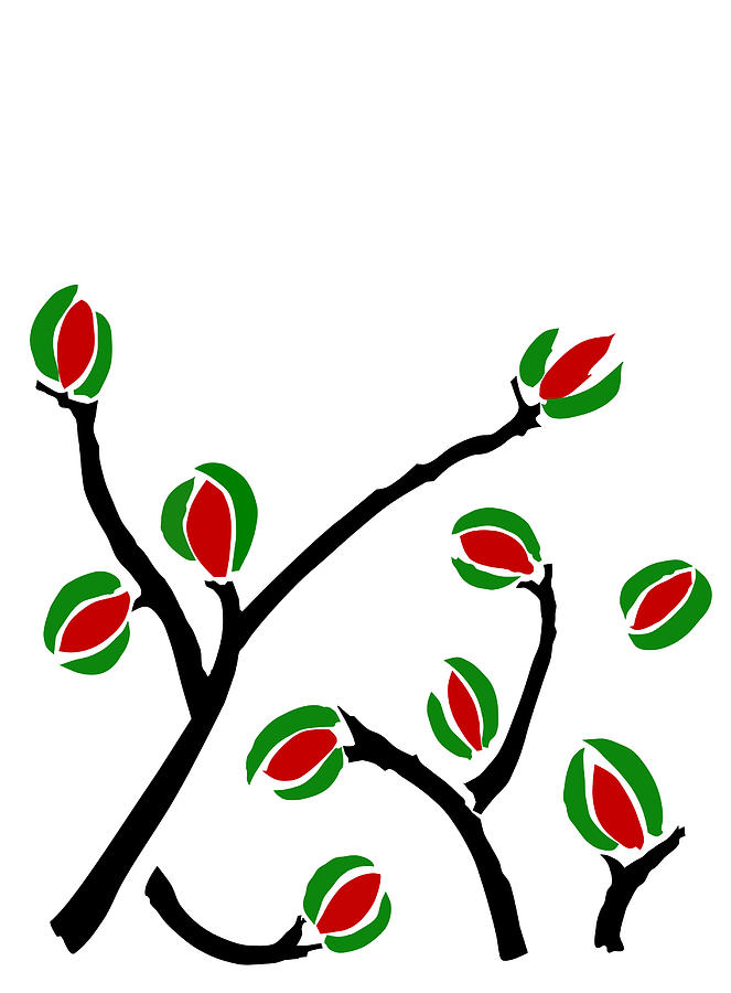 663x900 Spring Blossom Drawing