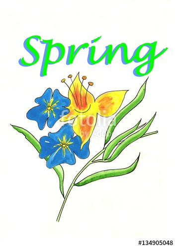 354x500 Spring Drawing Stock Photo And Royalty Free Images