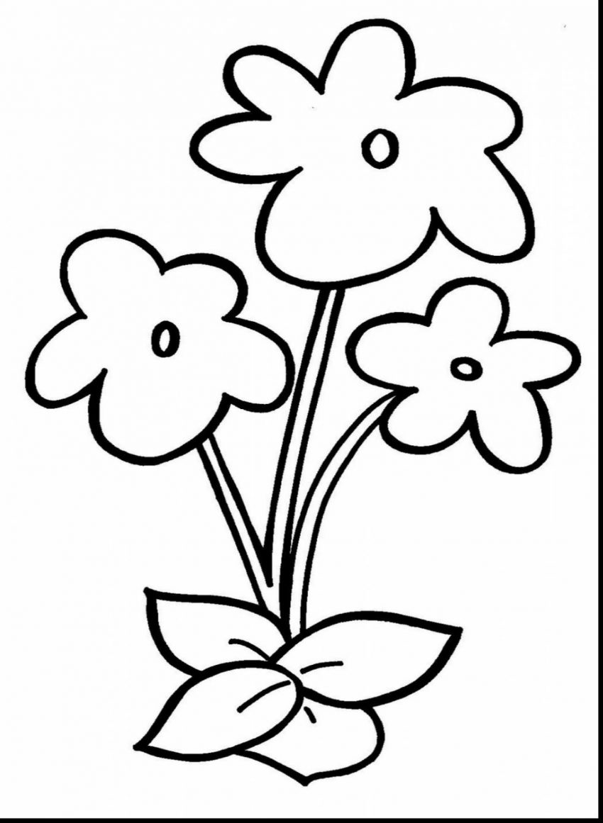 850x1161 Coloring Pages Lilac Flower Drawing Spring Flowers To Print