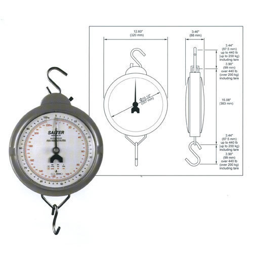 500x500 Salter Circular Suspendedhanging Spring Balance