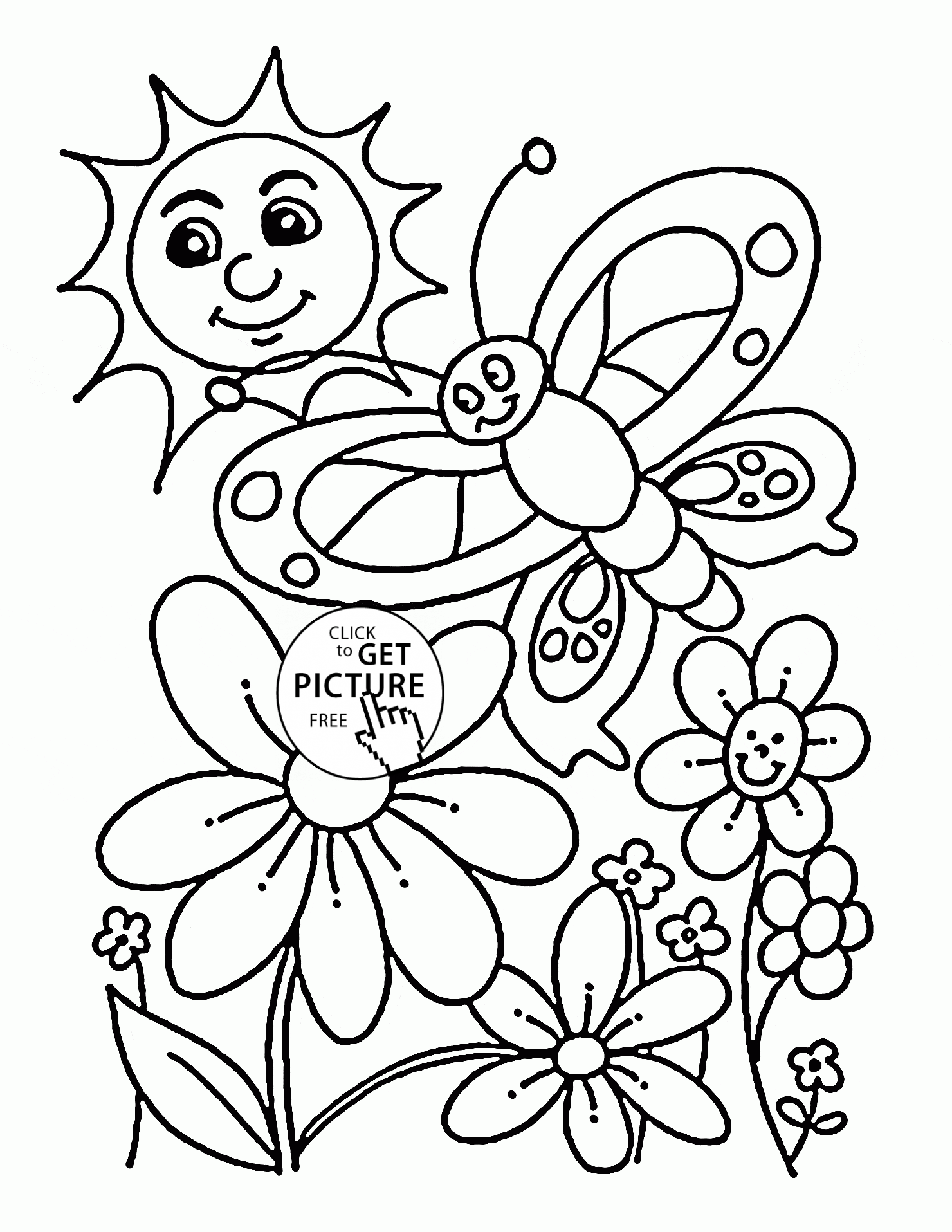 1480x1915 Nature Coloring Pages Happy In Spring