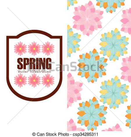 450x470 spring season design spring season design, vector illustration